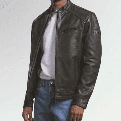 Cupra Grey Leather Jacket (Medium)