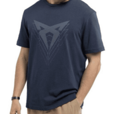 Cupra Mens Moonslate Blue Logo Tshirt (XL)