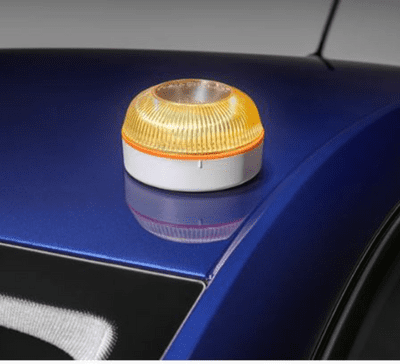 Emergency Orange Flashing Lamp