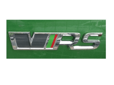 Fabia II  Skoda Fabia VRS Rear Badge Grey / Green / Red