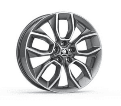 Karoq  19" Crater Factory Alloy Wheel in Anthacite