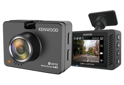 Kenwood DRV-A510W + R110 Front and Rear Dash Cam with SD Card and Hardwire Kit