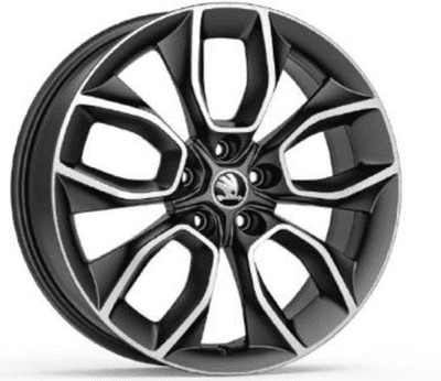 Kodiaq 19" Crater Matt Black Alloy Wheel
