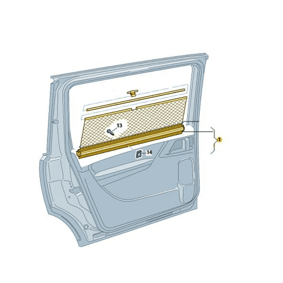 SEAT Alhambra Left Rear Door Sunblind