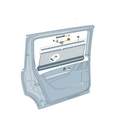 SEAT Alhambra Rear Door Sunblind Clip