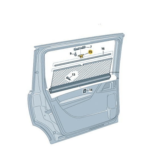 SEAT Alhambra Rear Door Sunblind Clip