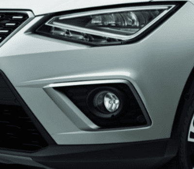 SEAT Arona Matt Silver  Fog Lamp Surrounds