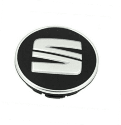 SEAT Centre Alloy Wheel Cap - Black