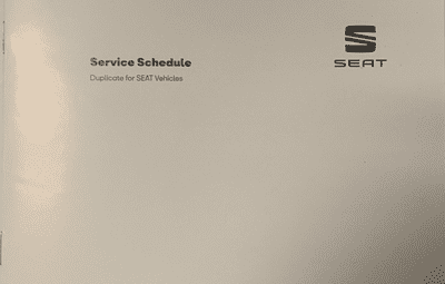 SEAT Duplicate Service Book