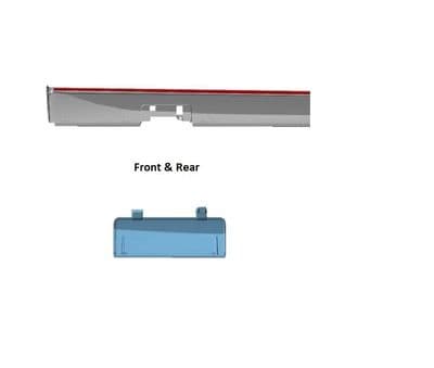 SEAT Ibiza 6J 3 Door Jacking Point Cover Set  (Left Side)