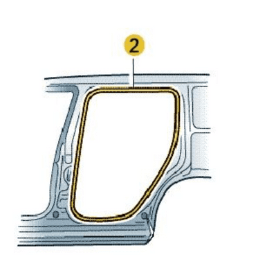SEAT Ibiza 6J   Rear Door Seal