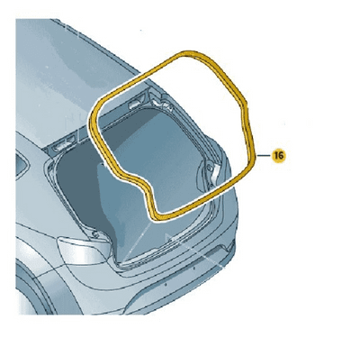 SEAT Ibiza 6L   5 Door Tailgate Seal