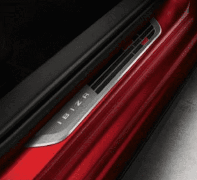 SEAT Ibiza NF 2017 on Red & Black Door Sill Protectors