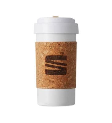 SEAT Thermal Mug With cork sleeve, 400ml, SEAT Eco-Friendly Collection