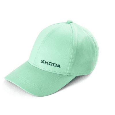 Skoda Baseball Cap Finished In Electric Green