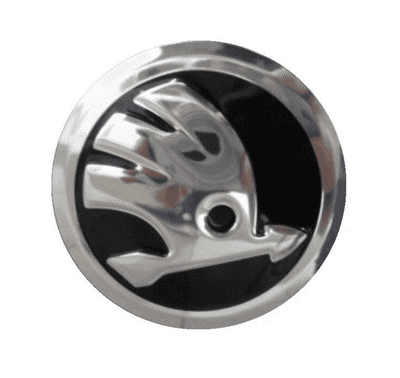 Skoda Centre Wheel Cap - Black and Chrome