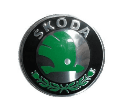 Skoda Centre Wheel Cap - Black Green  and Chrome