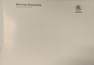 Skoda Duplicate Service Book