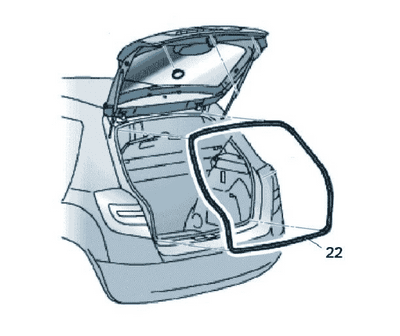 Skoda Fabia 5J Estate Tailgate Seal