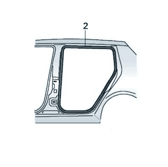 Skoda Fabia 6V Hatch Left Rear Door Seal