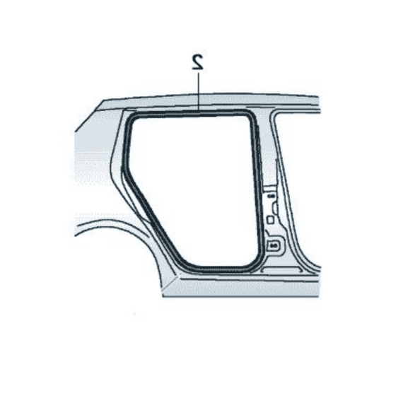 Skoda Fabia 6V Hatch Right Rear Door Body Seal