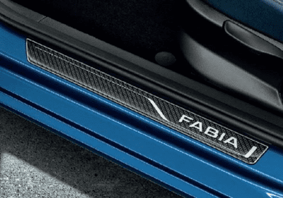 Skoda Fabia III Carbon Style Door Sill Protectors