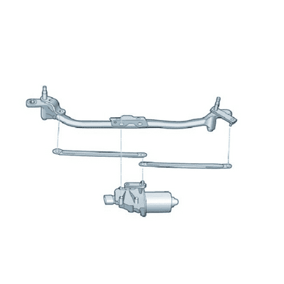 Skoda Fabia III Front Wiper Linkage Includes Motor