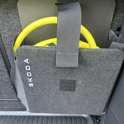 Skoda iV Seat Back Charger Cable Storage