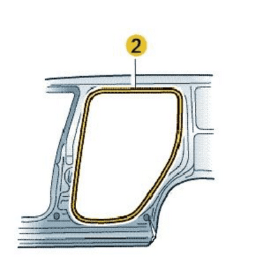 Skoda Karoq Left Rear Door Inner Seal (PR 1L0)