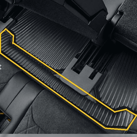Skoda Kodiaq MK1 Rubber Mat 3rd Row Floor Step