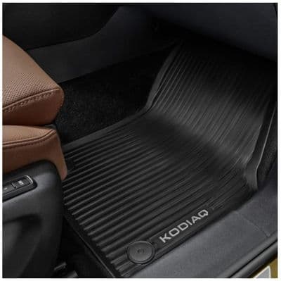 Skoda Kodiaq MK2 Rubber Mat Set (7 seat) New 2024 Model