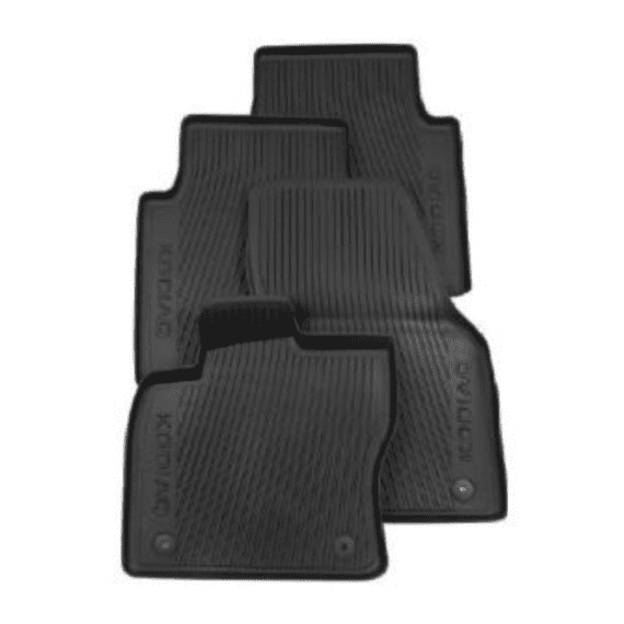 Skoda Kodiaq Rubber Mat Set (Row 1 , 2, 3 & Tunnel)