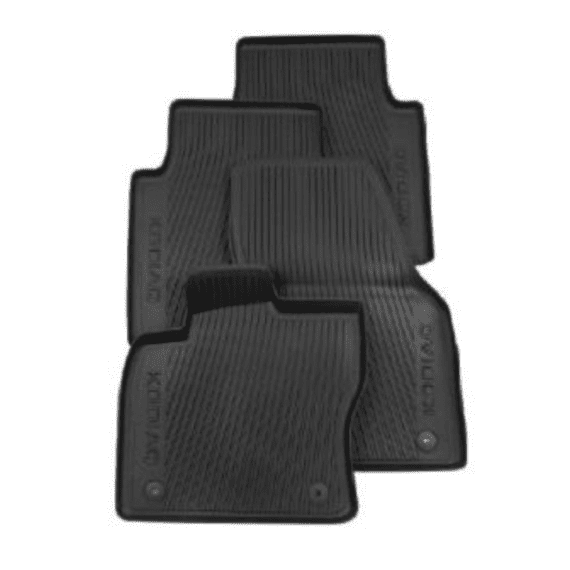 Skoda Kodiaq Rubber Mat Set (Row 1 , 2 & Tunnel)