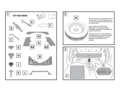 Skoda Kodiaq Tool Pack -7 Seat Model July 2024 on