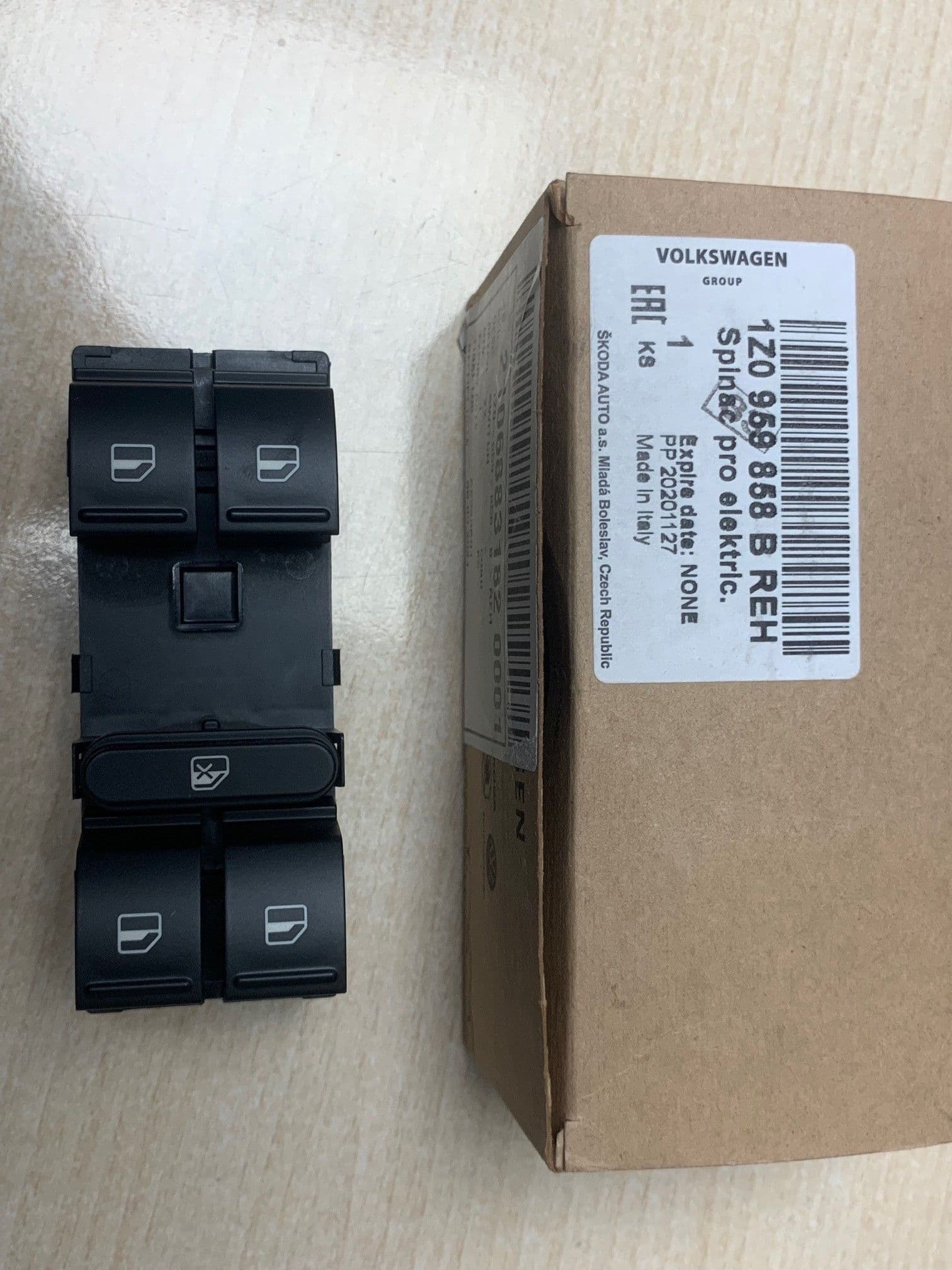 Genuine OE Front Right Master Window Control Switch For Seat Skoda (AMSW264)