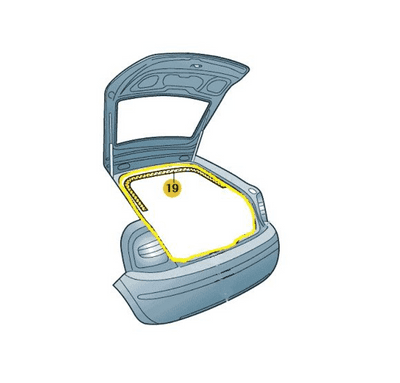 Skoda Octavia II 1Z Estate Tailgate Seal