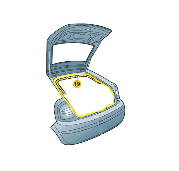 Skoda Octavia II 1Z Estate Tailgate Seal