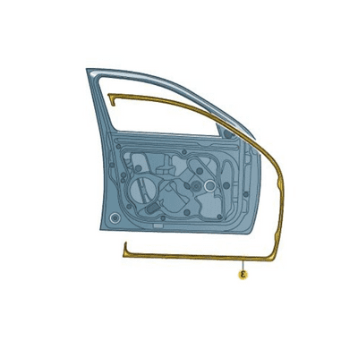 Skoda Octavia II  1Z Front Door Outer Seal (Left)