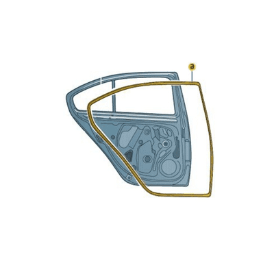 Skoda Octavia II 1Z Hatch  Rear Door Outer Seal (Left)