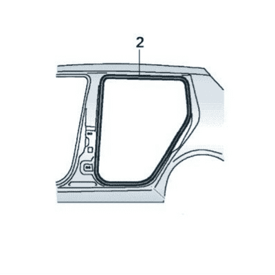 Skoda Octavia III Estate Rear Inner Door Seal (Left)