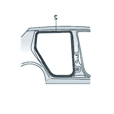 Skoda Octavia III Estate Rear Inner Door Seal (Right)