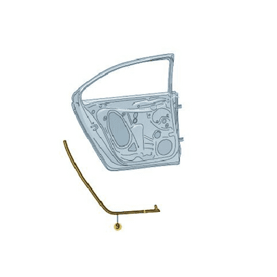 Skoda Octavia III Estate Rear Outer Door Seal (Left)