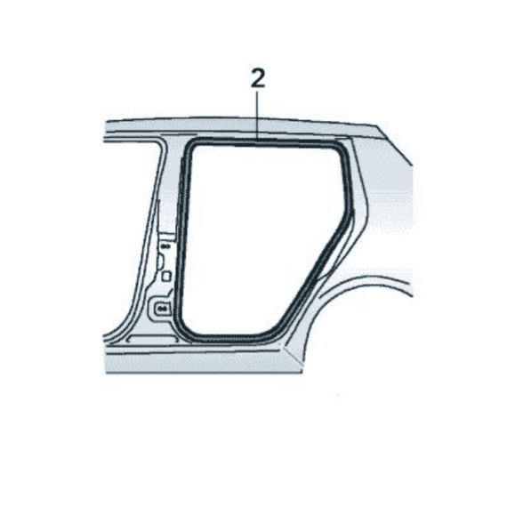 Skoda Octavia III Hatch Rear Inner Door Seal (Left)