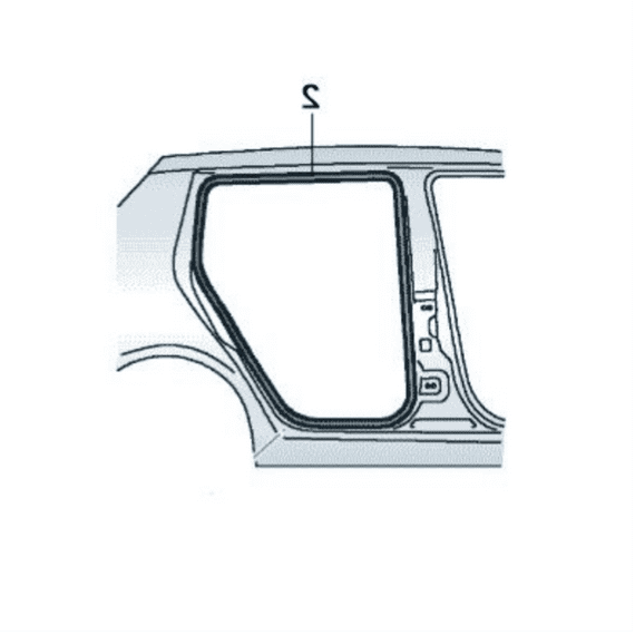 Skoda Octavia III Hatch Rear Inner Door Seal (Right)