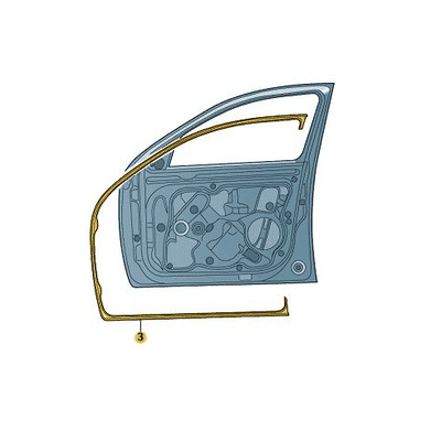 Skoda Octavia III Outer Door Seal (Right)