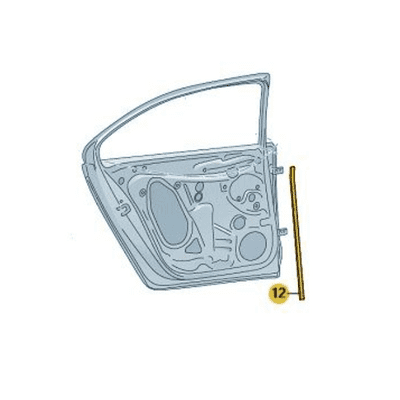 Skoda Octavia III Rear Outer Door Edge Seal (Left)