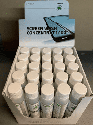 Skoda Screen Wash Concentrate 1;100   40ml Bottle  Box 25