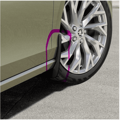 Skoda Superb IIII Front Mudflaps