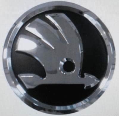 Skoda Yeti Black and Chrome Front Grill  Badge