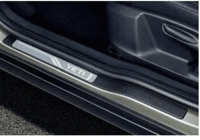 Skoda Yeti Door Sill Covers with Aluminium Strip